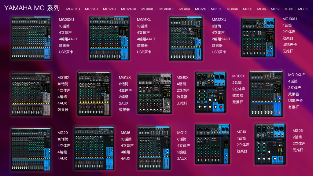 MG系列模擬調(diào)音臺(tái)插圖 MG系列模擬調(diào)音臺(tái)插圖